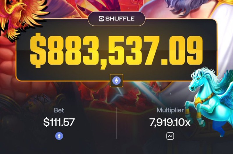 883K Shuffle Gods of War Win